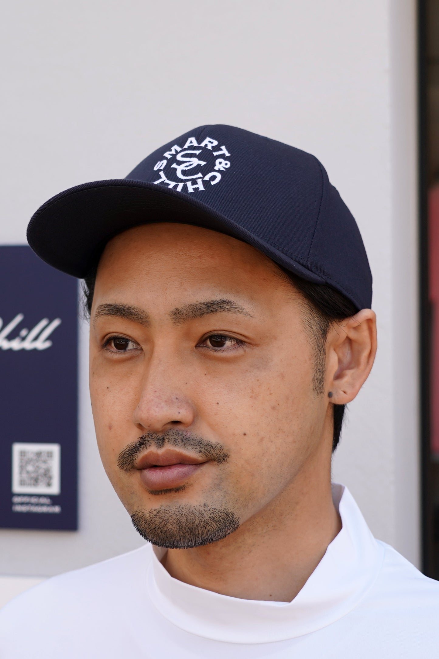 人気のラウンドロゴキャップのネイビーです。