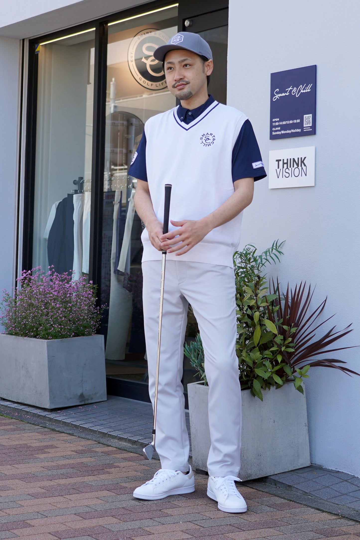 身長178cm・体重70kg・ウエスト82cmモデル着用サイズMサイズ