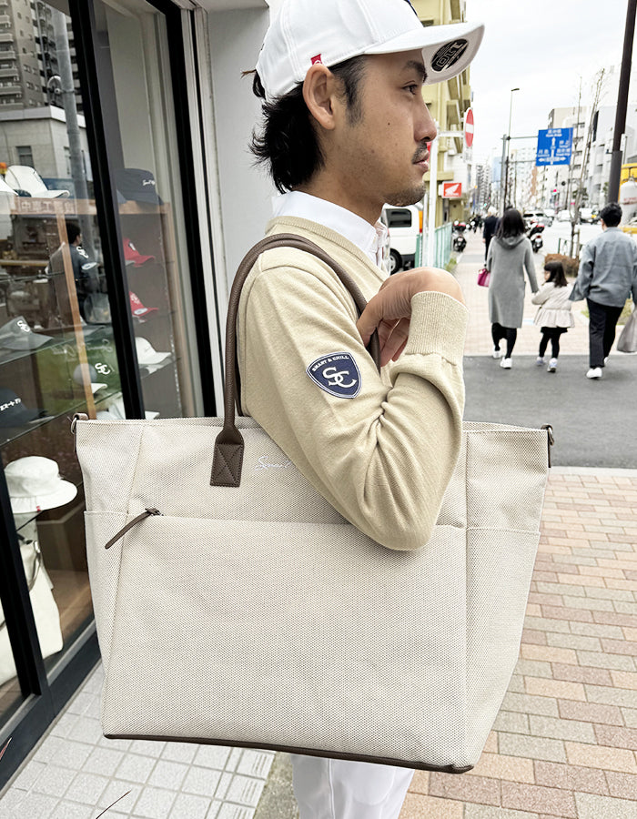 SCマークビックトートバック(ポーチ付)