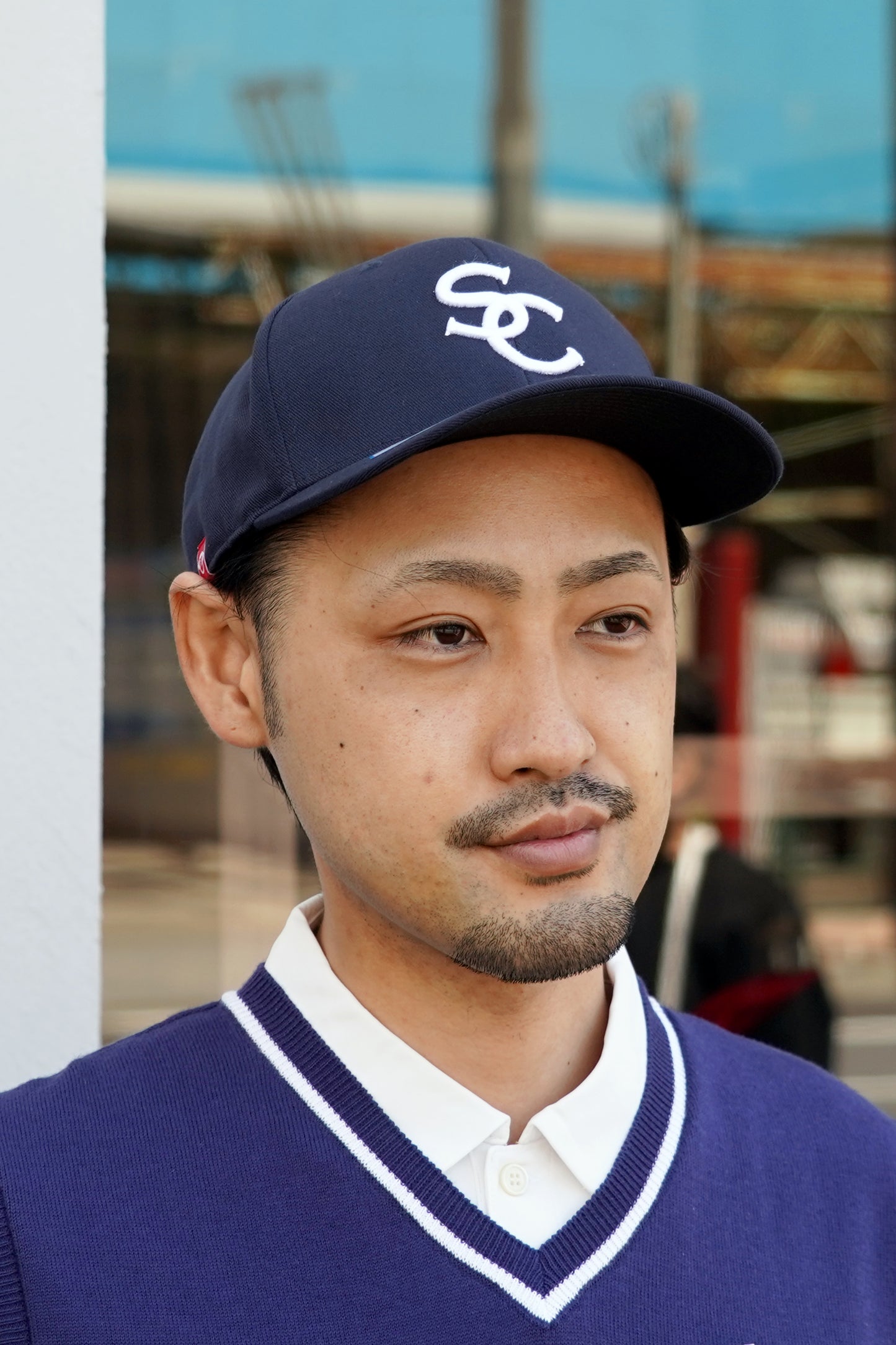 人気のSCマークキャップネイビーです。