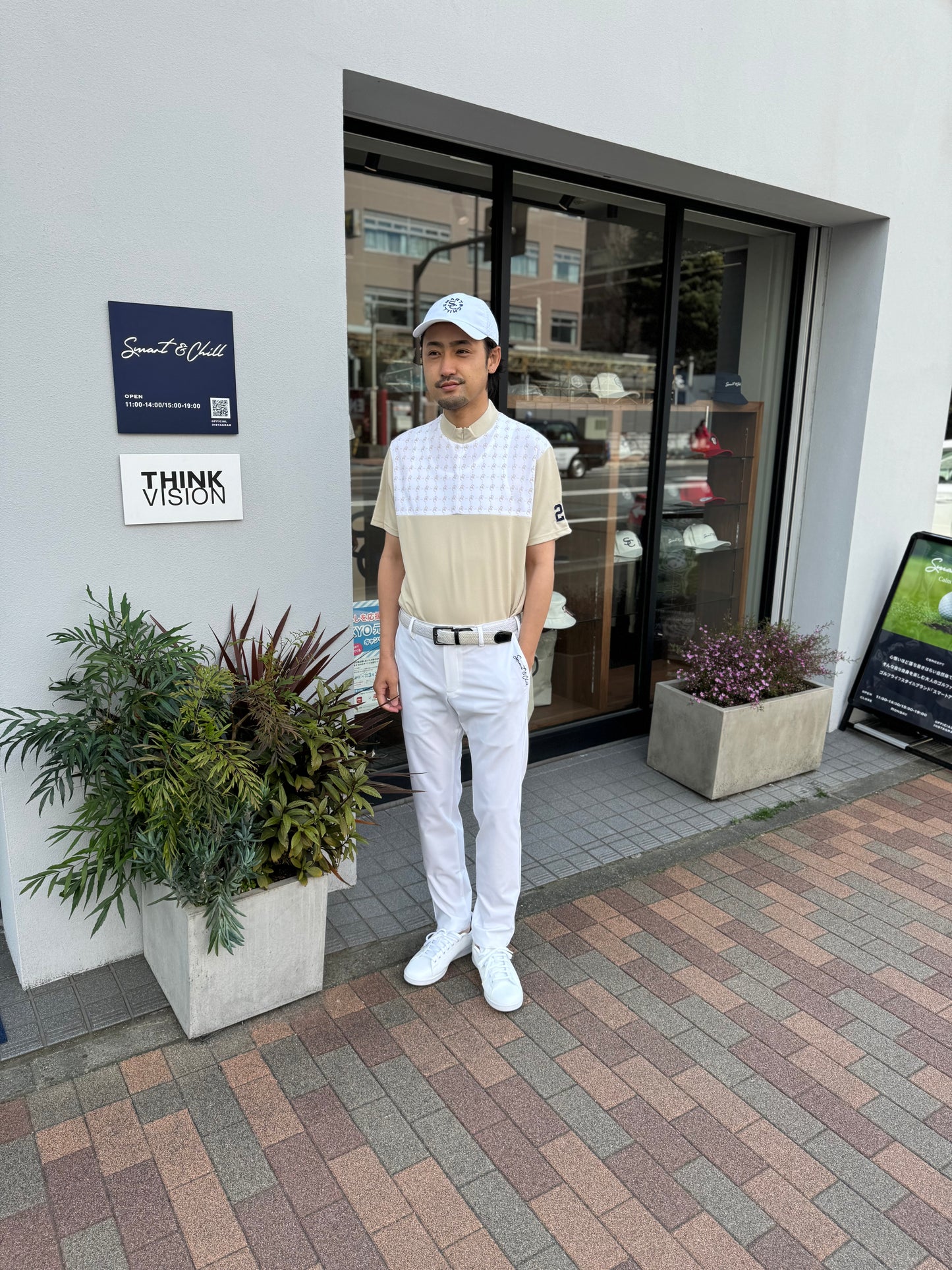 ハイテンションパイピングパンツWHITE