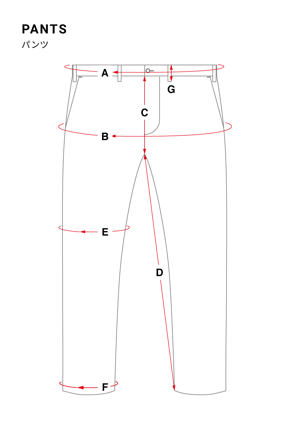 サイズスペック参照
