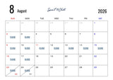 8月度定休日のお知らせ