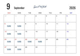 9月度定休日のお知らせ