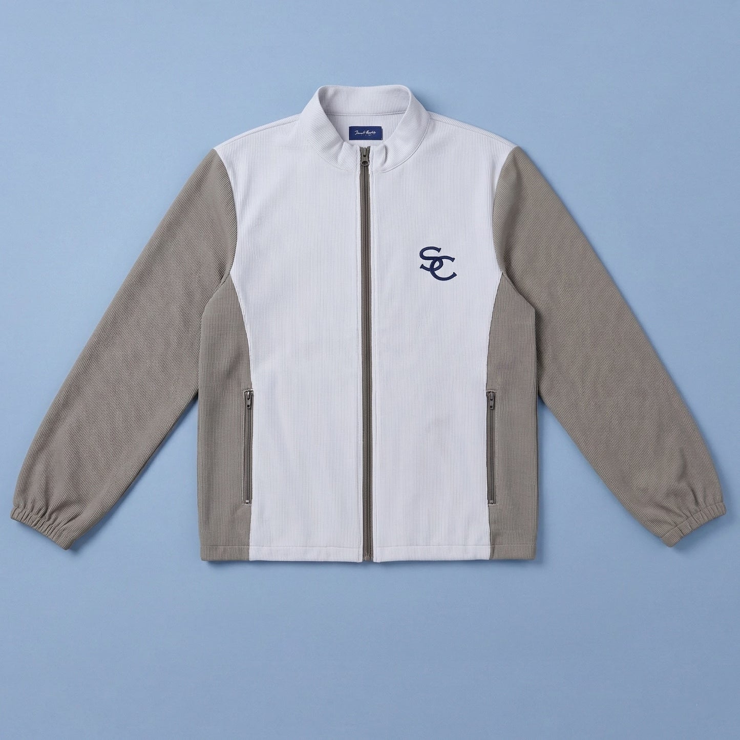 バイカラージップブルゾン01