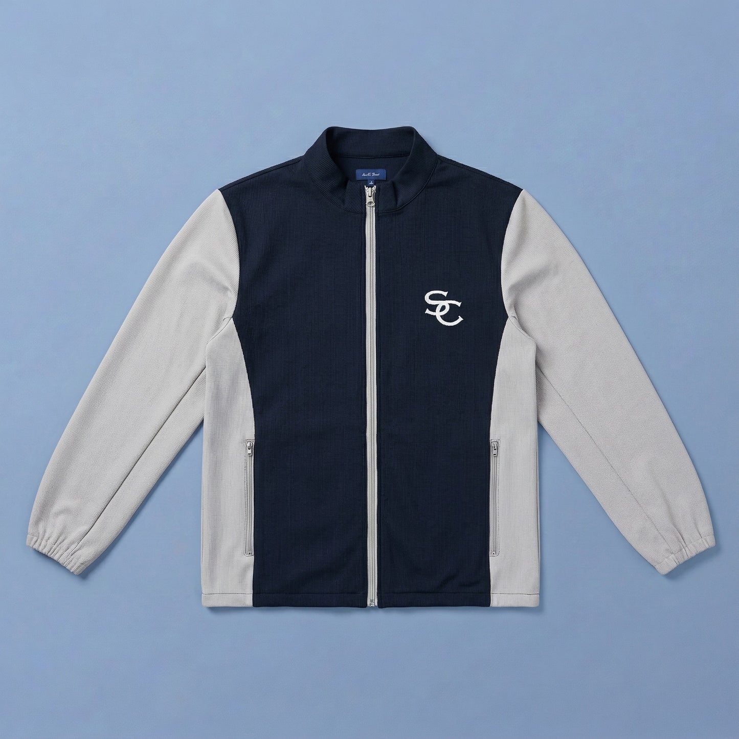 バイカラージップブルゾン01