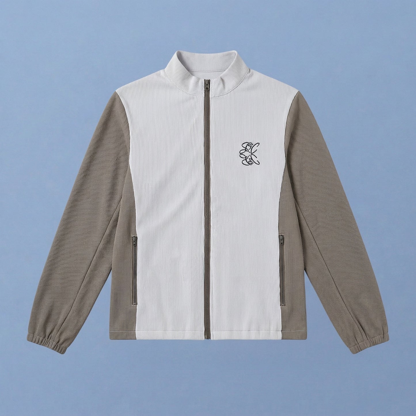 バイカラージップブルゾン02