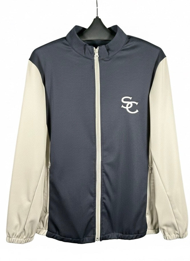 バイカラージップブルゾン01