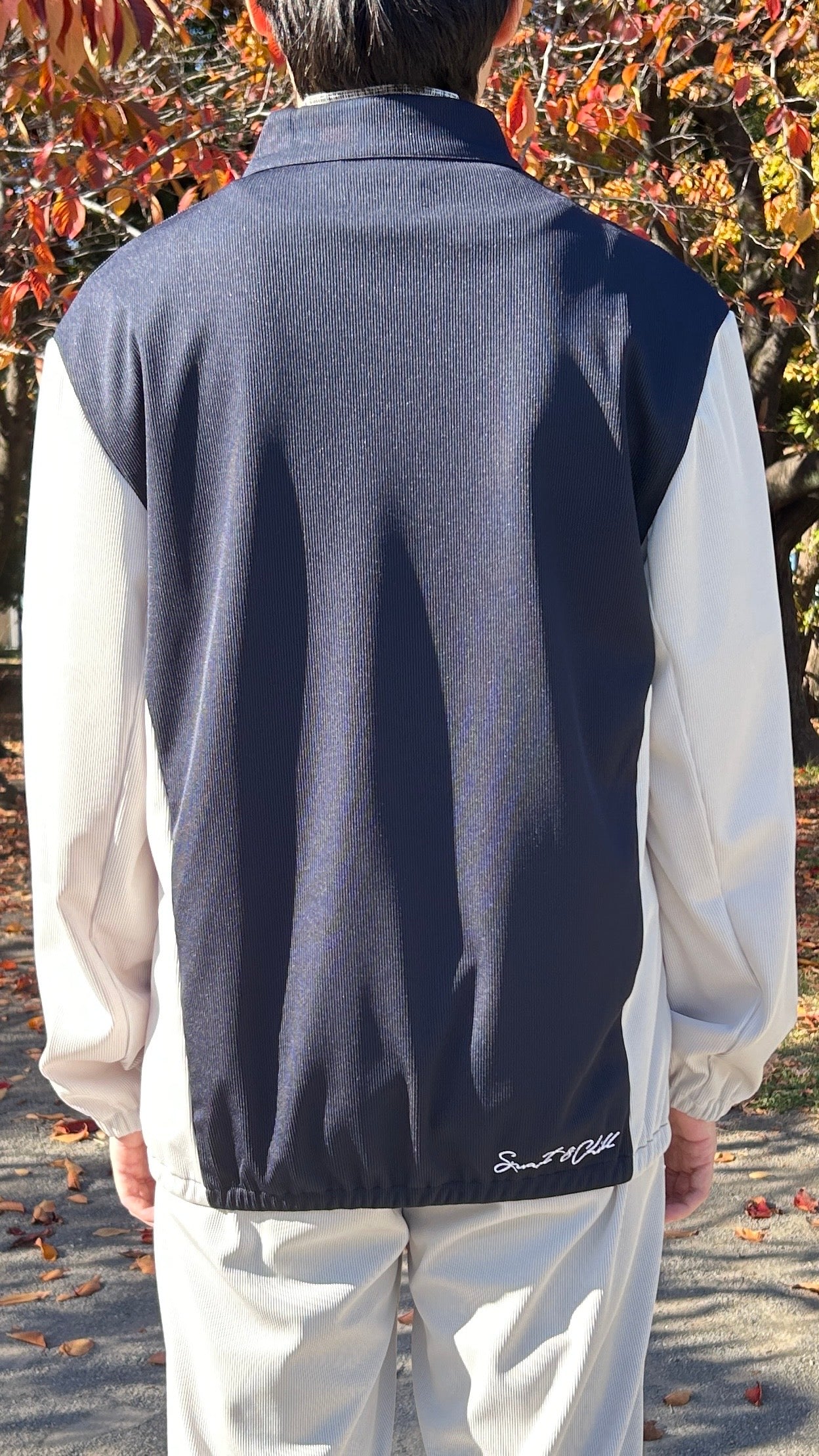 バイカラージップブルゾン01