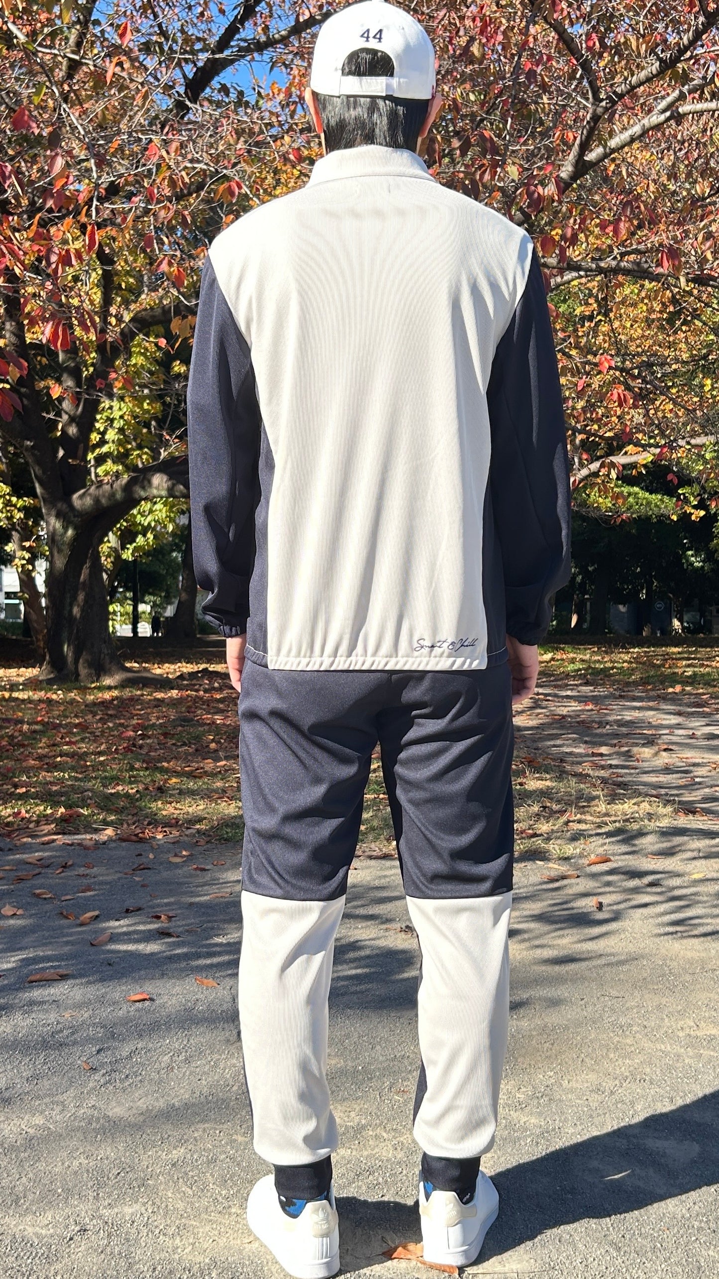 バイカラージップブルゾン01