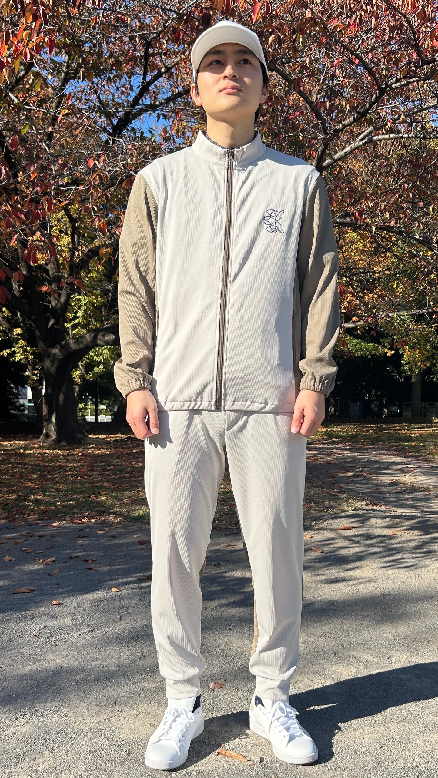 バイカラージップブルゾン02