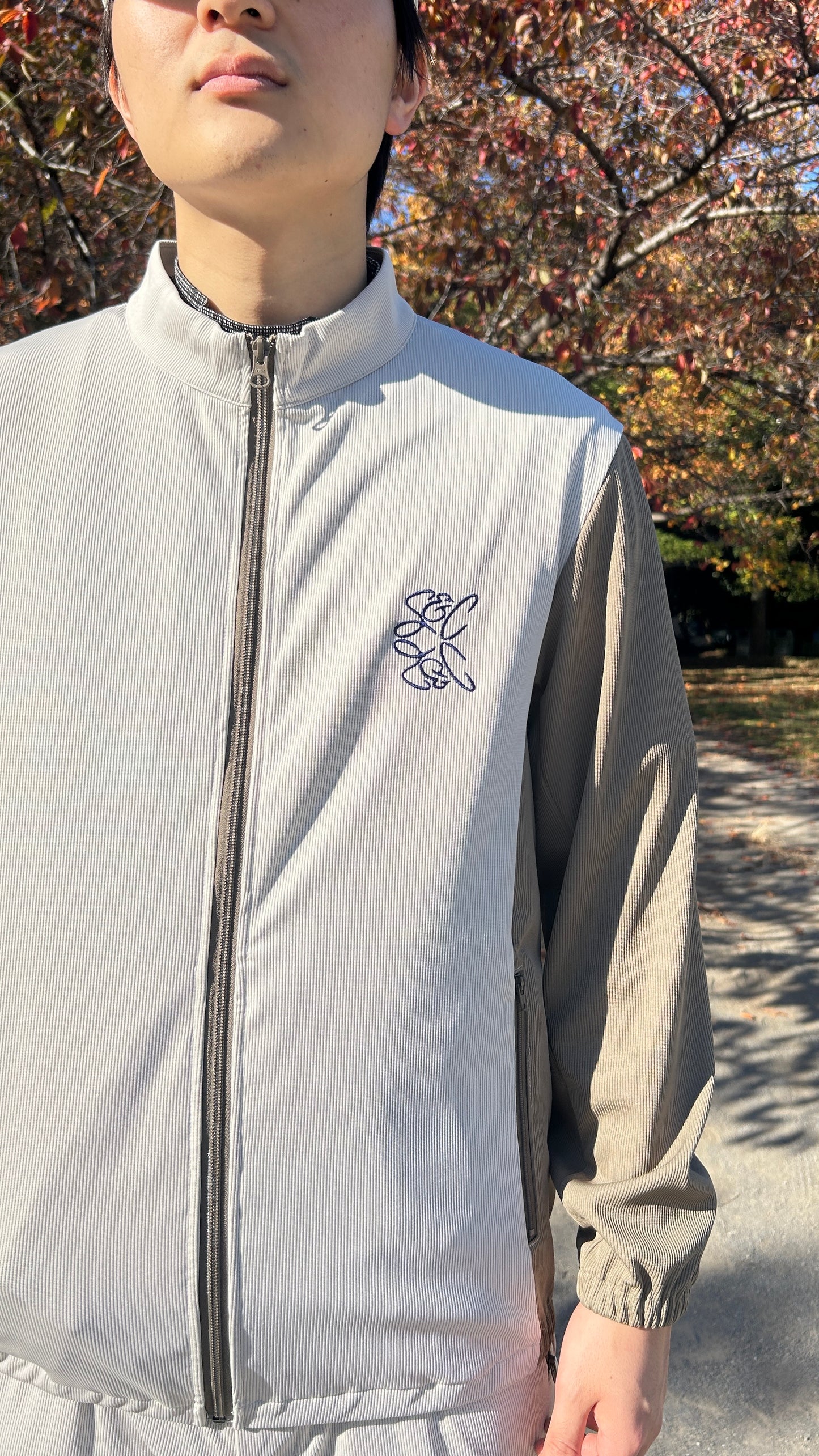 バイカラージップブルゾン02