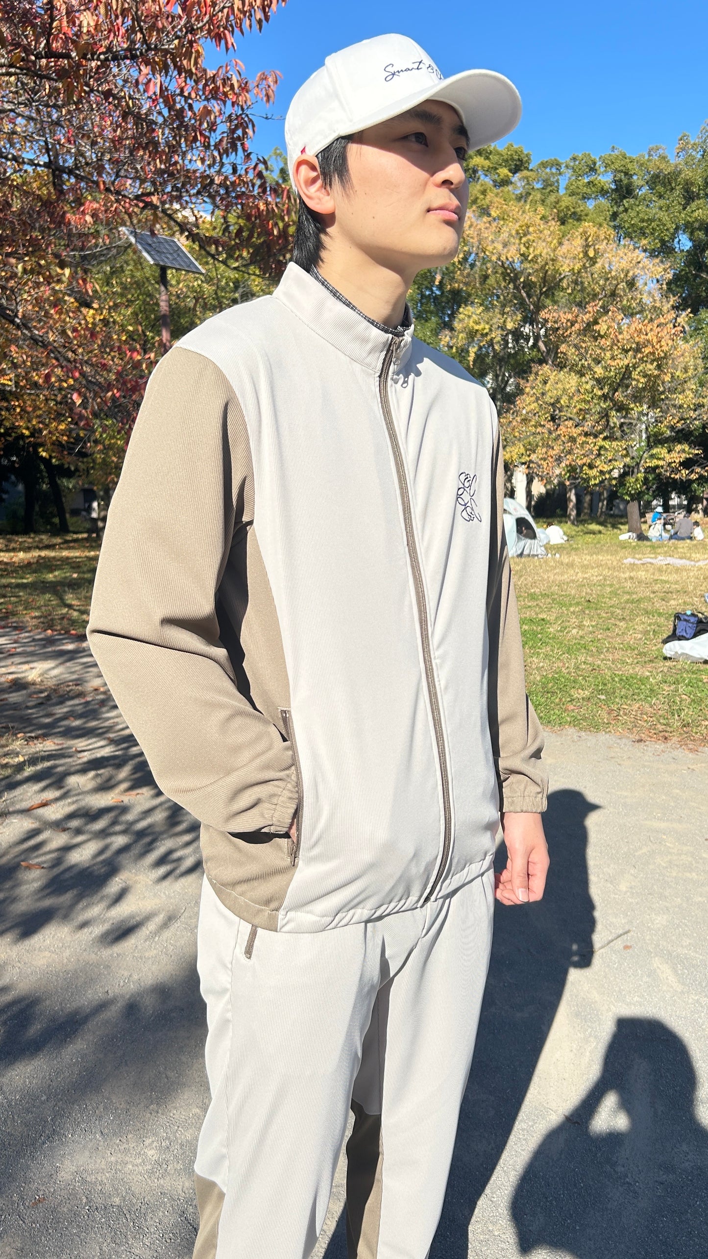 バイカラージップブルゾン02